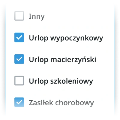 Ewidencja urlopów